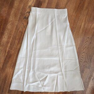 Quince Silk Midi Skirt (Champagne, XS)